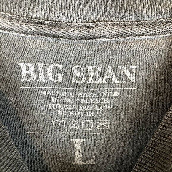 Big sean Concert Merch Official T Shirt Adult SIze Large Gray Graphic Rap Tee - Picture 5 of 7